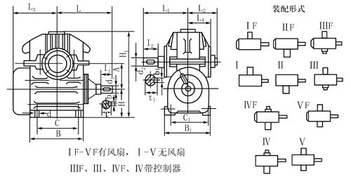 WHX型安装尺寸